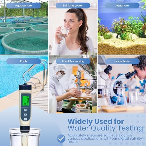 All-New 2026 Pool Salt Tester & pH Meter | Digital 5-in-1 Salinity, Temperature - Image 6