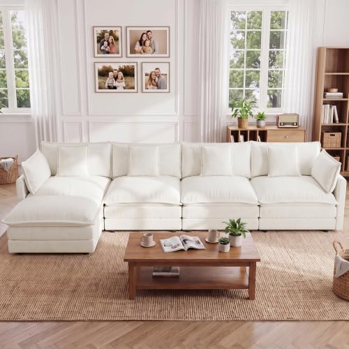 Tmsan 146.5" Oversized Modular Sectional Sofa, Large Deep Seat L Shaped - Image 3