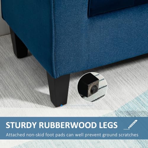 HOMCOM Button-Tufted Storage Ottoman Bench - Image 5