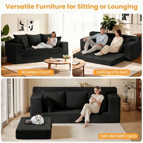 Boneless Couches, 3 Seater Boneless Couch - Image 3