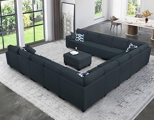Legend Vansen Oversized Modular Sectional Sofa, U/L‑Shaped Reversible Couch - Image 3