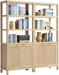 SICOTAS 71" Tall Rattan Bookshelf by SICOTAS