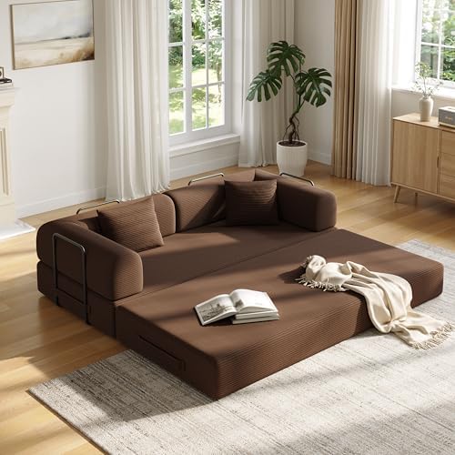 79in Boneless Couch Convertible Futon Sofa Bed Queen by Unknown