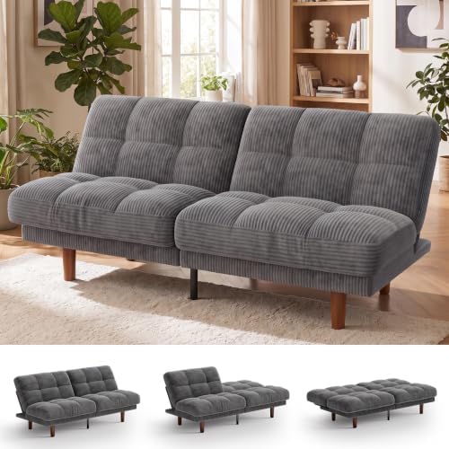 Marsail 70" Convertible Futon Sofa Bed, Small Recliner Sleeper Sofa by Marsail