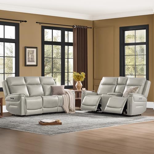 Watson & Whitely Power Reclining Sofa Loveseat - Image 4