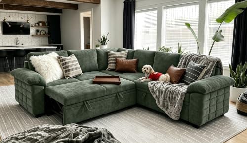 Modern L-Shape Sleeper Sofa - Image 3