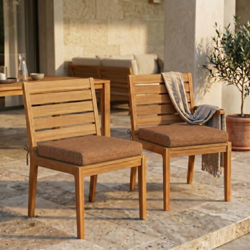RSH DECOR: Sunbrella Foam Chair Cushions Set of 2 | 18" x 17" x 2" | - Image 2