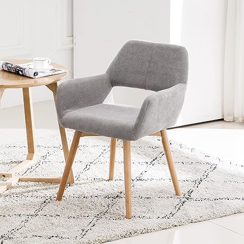 Desk Chair No Wheels Comfy Accent Chair - Image 3