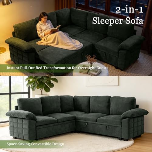 Modern L-Shape Sleeper Sofa - Image 5