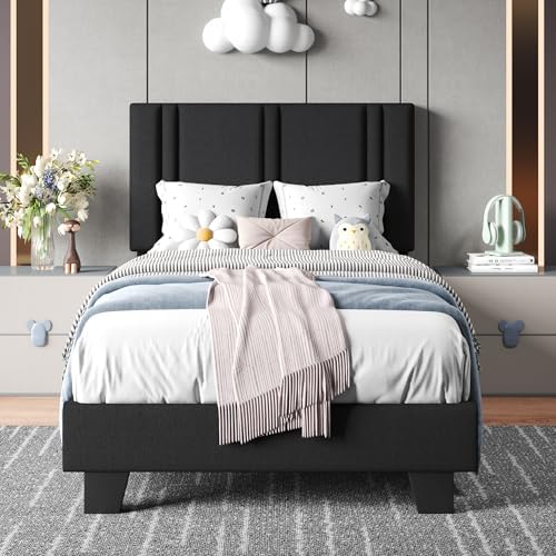 Einhomn Upholstered Twin Size Bed Frame by Einhomn