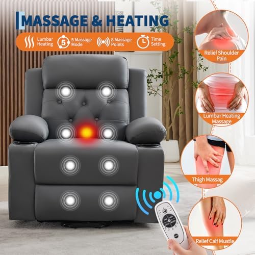 Garvee Oversized Power Lift Recliner Chair - Image 5