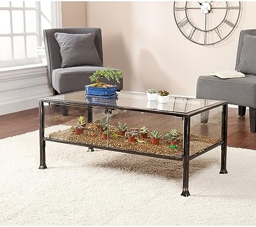 SEI Furniture Metal Terrarium Fish Display Coffee Table - Image 5