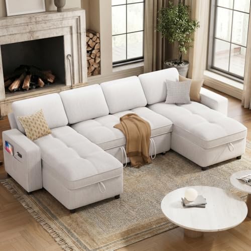 WEUP Modular Sectional Sleeper Sofa Bed, Pull Out Couch - Image 3
