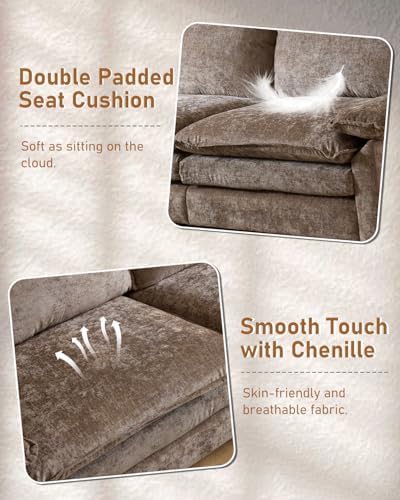 Karl home 122" 3-Seat L-Shaped Sectional Couch - Image 5