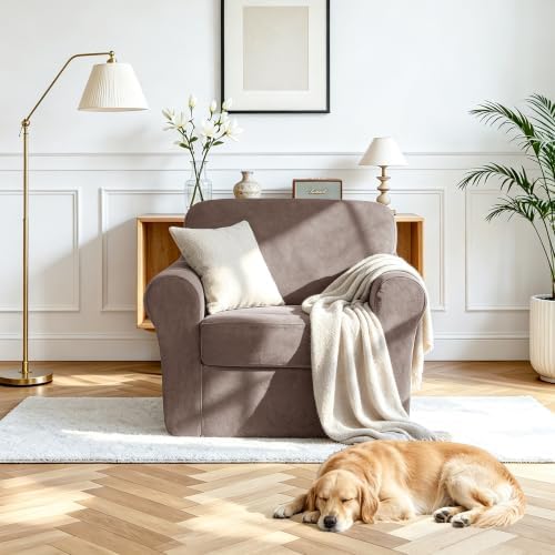 Luxury Velvet Sofa Covers for 1 Cushion Couch - Image 2