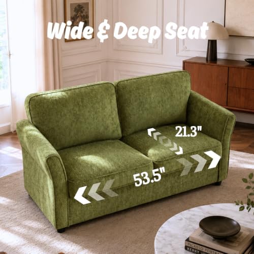 Karl home 67" Loveseat Sofa, Chenille Fabric - Image 5