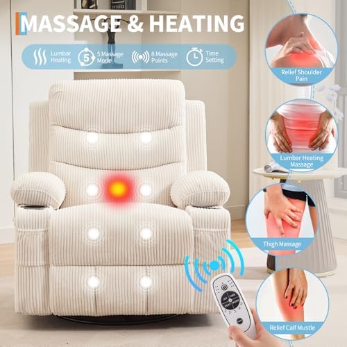 Garvee Oversized Swivel Recliner Chair - Image 5
