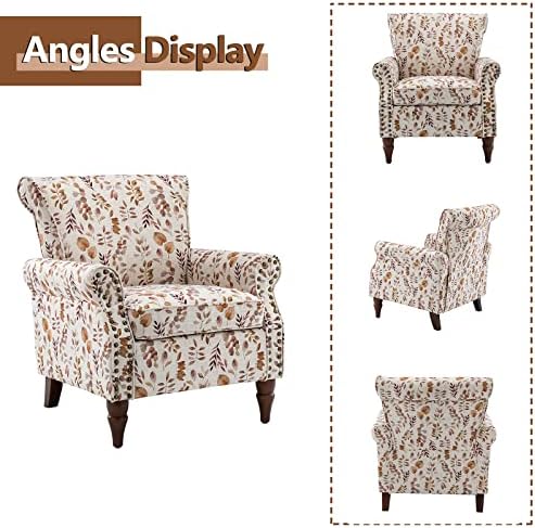 HULALA HOME Traditional Floral Accent Chair - Image 3