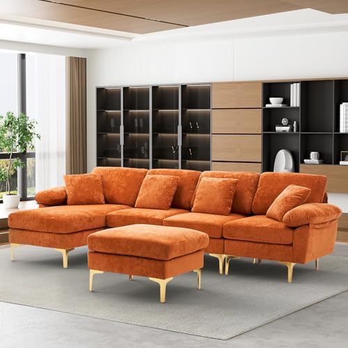 OUYESSIR 114" U-Shaped Modular Sectional Sofa - Image 3