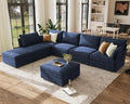ABCASA 134.6" Oversized Modular Sectional Sofa, Large 7 Seater L Shaped Couch by ABCASA