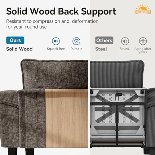 SUNSHINE VALLEY 1-Seat Modular Couch Accent Chair Sofa - Image 5