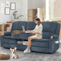 3 Seater Reclining Sofa with Multi-Functional Middle Seat by SavortheHappyMoments