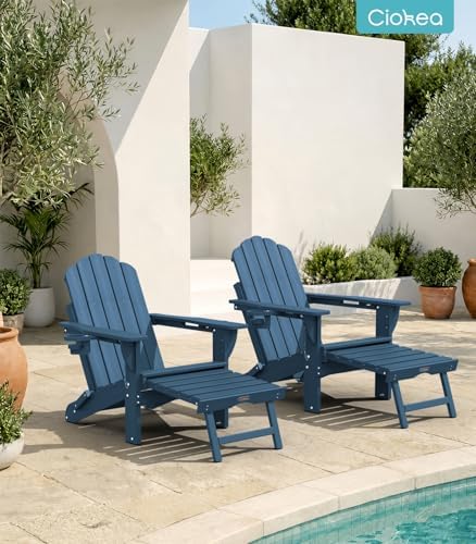 Ciokea Folding Rocking Adirondack Chairs Set of 2 - Image 2
