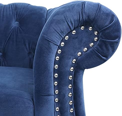 ORRD Chesterfield Sofa, Modern Velvet Tufted Couch 3 Seater - Image 6