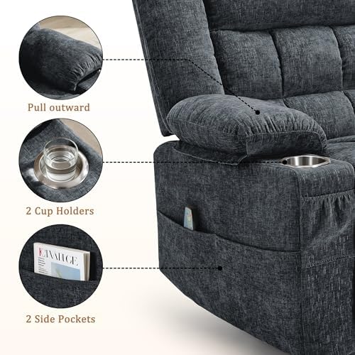 Korser Recliner Chair, Wall Hugger Recliners - Image 5