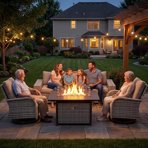 Outdoor Patio Furniture Set PE Wicker Rattan Outdoor Sectional Sofa - Image 6