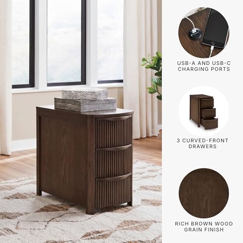 Signature Design by Ashley Narrow Chairside End Table - Image 4