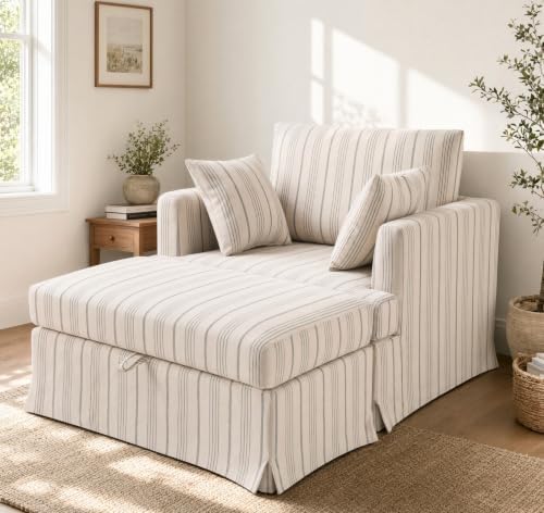 Coastal Oversized Accent Chair by Sivoey