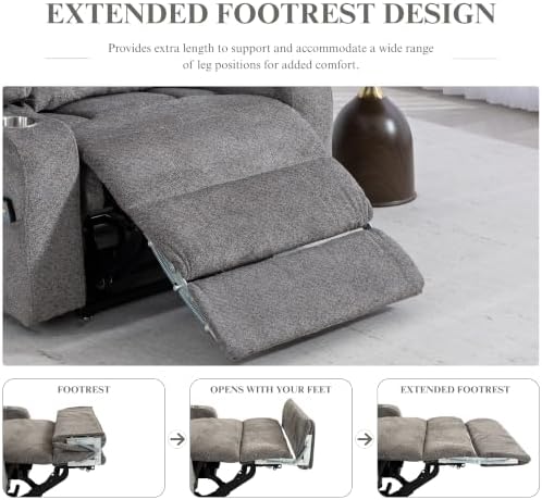 500 lbs Power Lift Recliner for Big & Tall Adults Elderly, Heavy Duty - Image 5