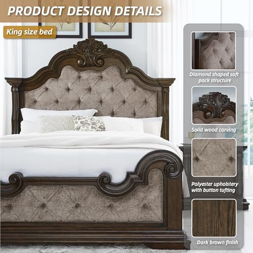 Signature Design by Ashley Maylee King Size Bed Frame and Headboard - Image 4
