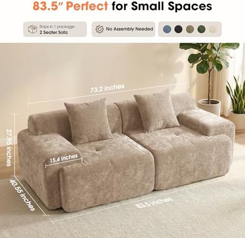 84" Modular Loveseat Couch - Image 2