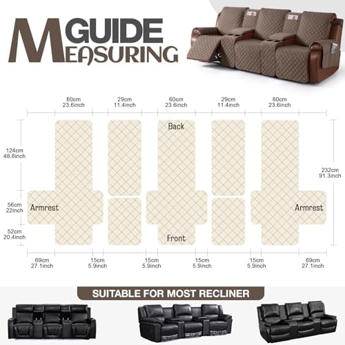 KinCam 100% Waterproof Recliner Sofa Cover - Image 6