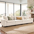 SUNSHINE VALLEY 157.5" 4-Seat Straight Modular Cloud Couch Sectional Sofa by SUNSHINEVALLEY