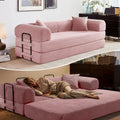 79" Convertible Sofa Bed, Boneless Sleeper Futon Couch by Unknown