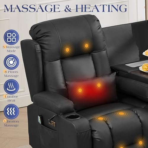 TUNYI Power Loveseat Recliner Sofa - Image 5