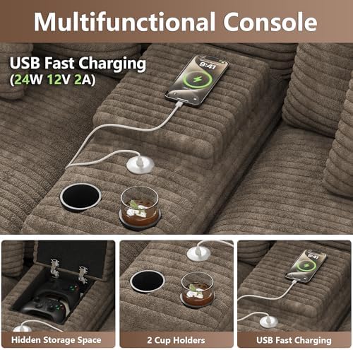 ONEMMLION 151" Oversized Cloud Sectional Couch - Image 3