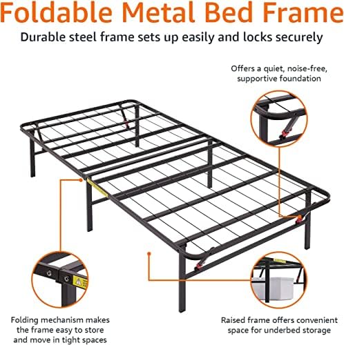 Amazon Basics Foldable Metal Platform Bed Frame - Image 5
