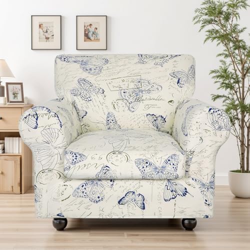 SearchI Stretch Sofa Cover Printed Couch Covers, Floral Pattern 2 Piece - Image 5