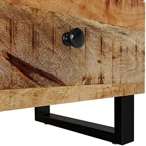 vidaXL Bedside Cabinet 15.7"x13"x18.1" Solid Wood Mango - Image 6