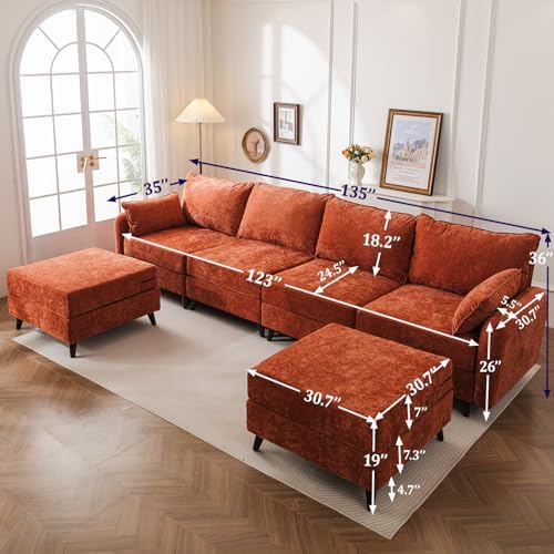 Rexulqo 135'' Modular Sectional Sofa - Image 2