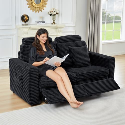 Electric Loveseat Recliner, Power Reclining Sectional Sofa - Image 3