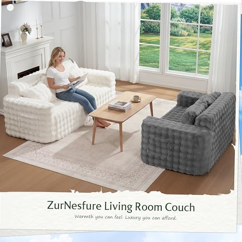 ZurNesfure Sofa Couch Loveseat Boneless Sofa - Image 6