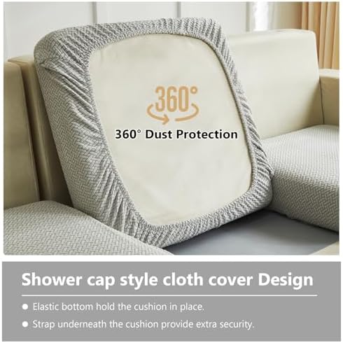 Yoovat Couch Cushion Covers for Sofa Couch Covers Wear-Resistant Universal Sofa - Image 5