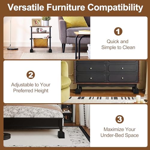 Wooden Bed Risers 4 Inch Heavy Duty, Support 2500 lbs - Image 5
