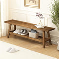 HOKYHOKY Reclaimed Solid Wood Bench-55 Entryway Bench by HOKYHOKY