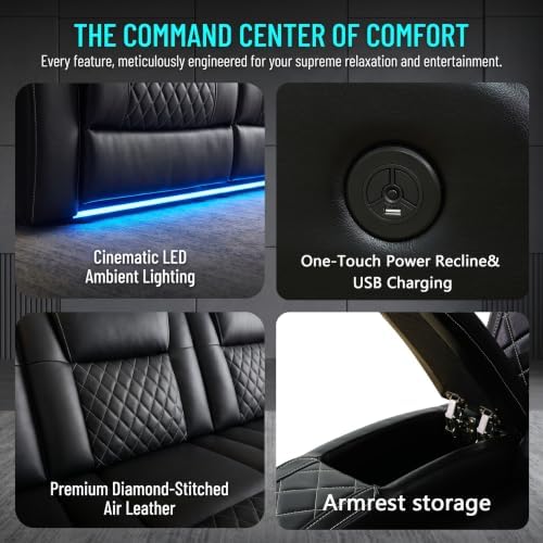 3 Piece Power Recliner Sofa Set - Image 6